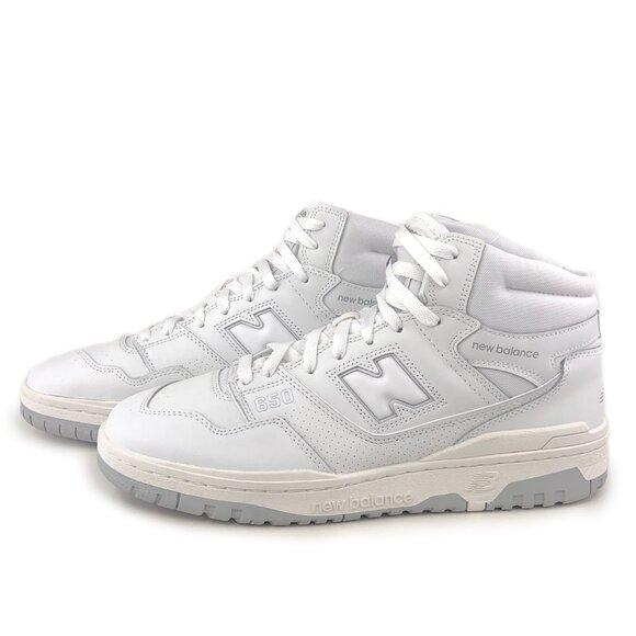 New Balance 650R Triple White Lifestyle Sneakers 12 D main image 10